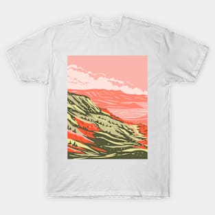 Seminoe State Park at the base of Seminoe Mountains in Sinclair Carbon County Wyoming WPA Poster Art T-Shirt